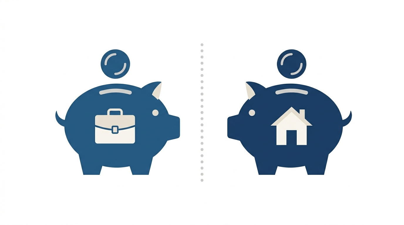 Personal finances and freelance work in the same bank account: the mistake that costs you money and time